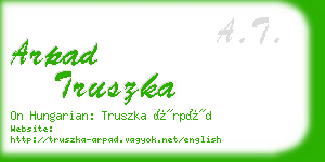 arpad truszka business card